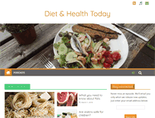 Tablet Screenshot of dietandhealthtoday.com